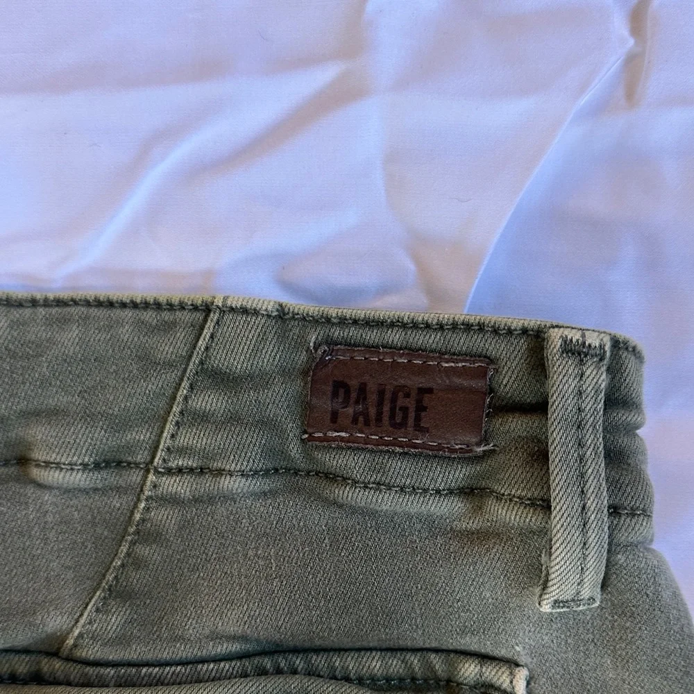 PAIGE Sage Green Casual Joggers - Picture 3 of 6